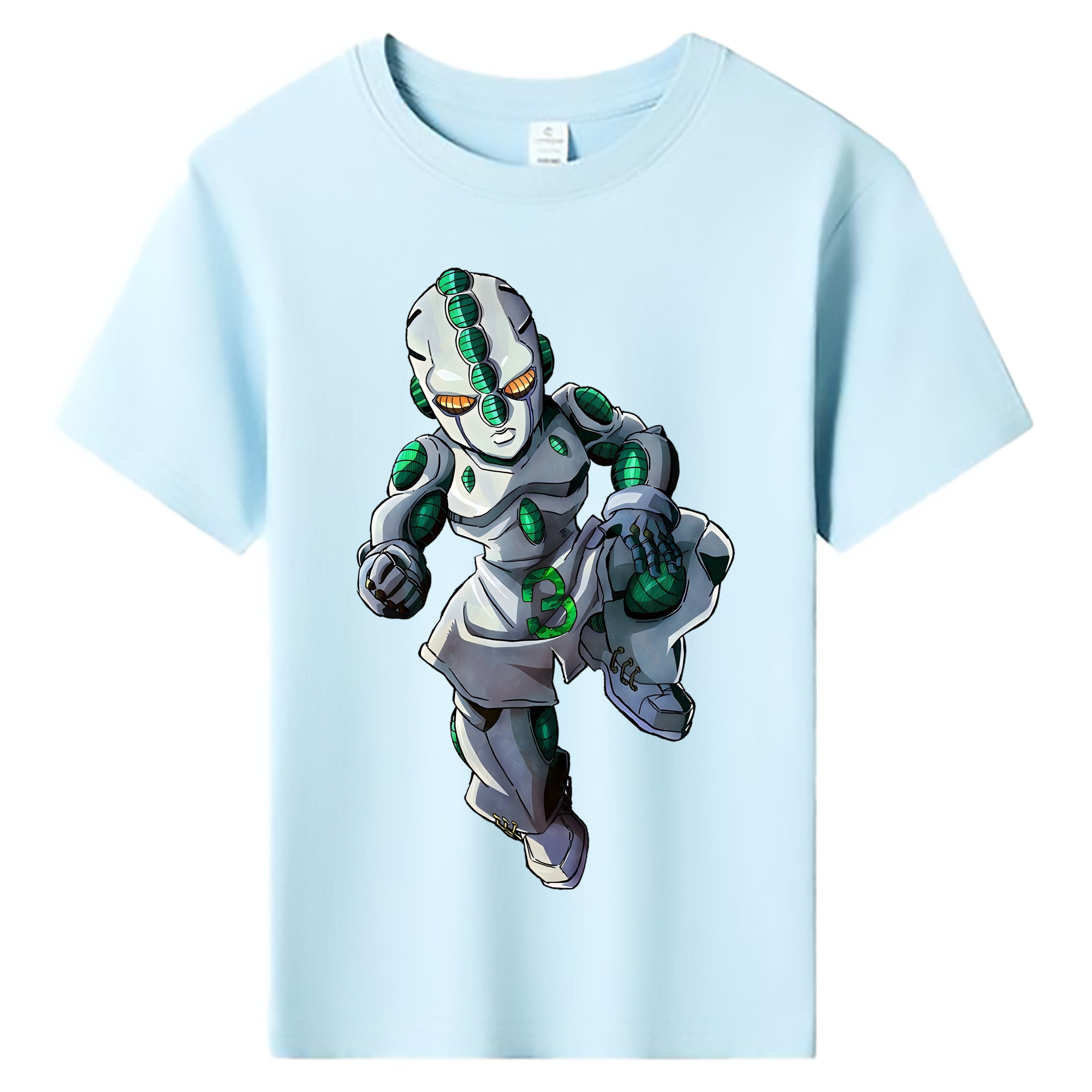 （画像用） ジョジョの奇妙な冒険 広瀨康一 JoJo's Bizarre Adventure Hirose Koichi 綿100％キッズTシャツ（フロントプリント）